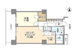豊洲シエルタワー 25階 間取り図
