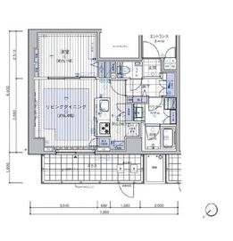 ランドステージ文京千石 1階 間取り図