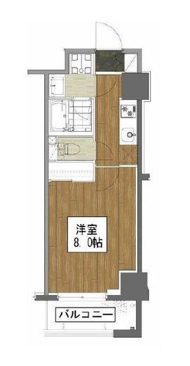 清澄白河レジデンス壱番館 813 間取り図