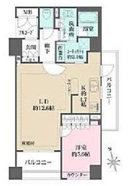 パークハウス要町 2階 間取り図