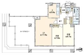 西戸山タワーホウムズ 23階 間取り図