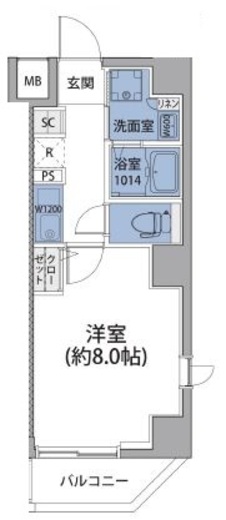 ルネサンスコート蒲田WEST 502 間取り図