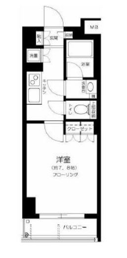 クオリア後楽園 3階 間取り図