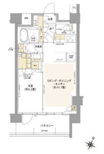 コムレジ赤羽 103 間取り図