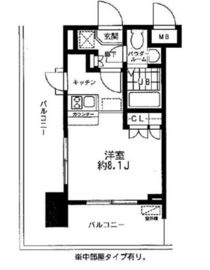 レジディア大森東 705 間取り図