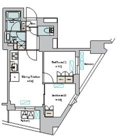 nido蔵前Avenue 701 間取り図