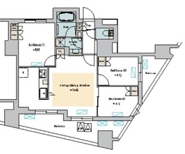 nido蔵前Avenue 1201 間取り図