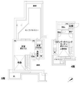 エルスタンザ代々木 412 間取り図