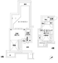 エルスタンザ代々木 412 間取り図