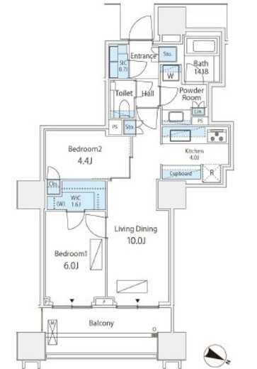 パークコート千代田四番町 3階 間取り図