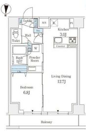 ラティエラ練馬 1104 間取り図
