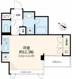 ベルジェンド文京千駄木グレイス 13階 間取り図
