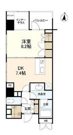 クオリア恵比寿イースト 7階 間取り図