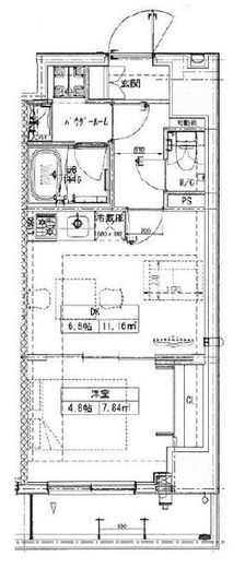 ルネサンスコート築地 603 間取り図