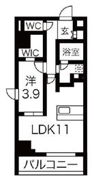 ルネサンスコート築地 701 間取り図