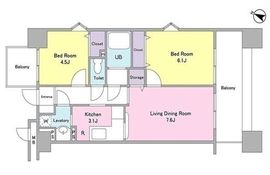 ラフュージュ大井町 406 間取り図