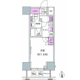 プレジリア東日本橋 1103 間取り図