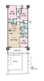 ザ・パークハウス駒沢レジデンス 1階 間取り図