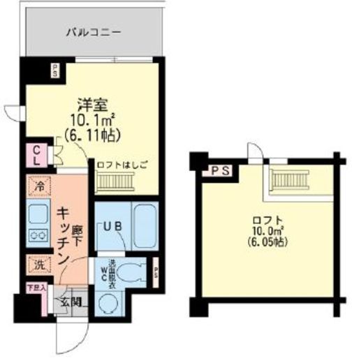 エスティメゾン新中野 409 間取り図