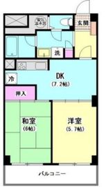 メガロン大井町 4階 間取り図
