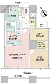 ザ・パークハウス西新宿タワー60 3階 間取り図