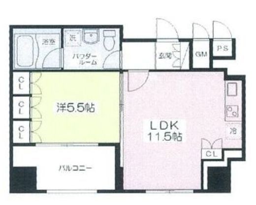 リブレ東新宿 1707 間取り図