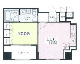リブレ東新宿 1707 間取り図