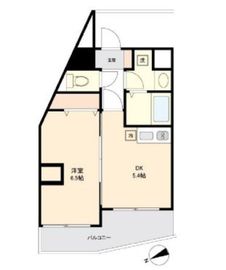 ONE ROOF FLAT NISHIWASEDA 507 間取り図