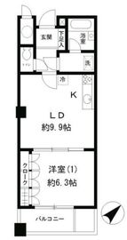ニチレイ明石町レジデンス 1510 間取り図