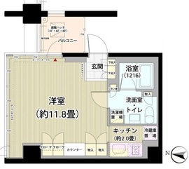 ガーデニエール砧レジデンス 513 間取り図