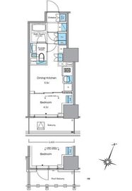 ルフォンプログレ渋谷ヒルトップ 601 間取り図