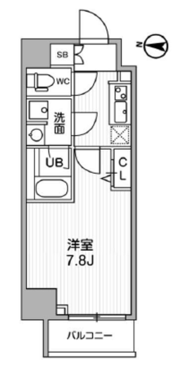 ALTERNA亀戸Ⅱ (オルタナ亀戸Ⅱ) 102 間取り図