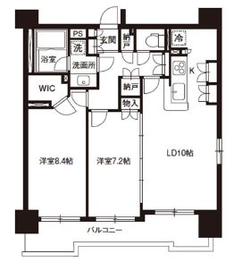 レジディア御茶ノ水 1503 間取り図