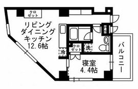 レジディア自由が丘 401 間取り図