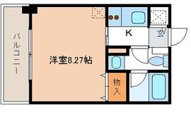 レジディア新川 208 間取り図