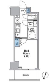 ルフォンプログレ渋谷ヒルトップ 1409 間取り図