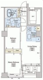 レジディアタワー上池袋 タワー棟 726 間取り図