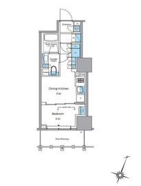 ルフォンプログレ渋谷ヒルトップ 603 間取り図