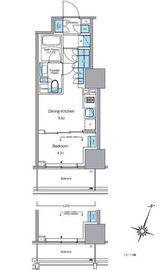 ルフォンプログレ渋谷ヒルトップ 904 間取り図