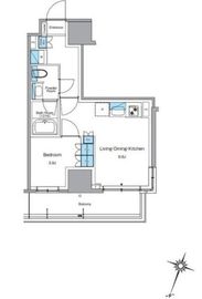 ルフォンプログレ渋谷ヒルトップ 1212 間取り図