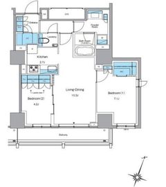 ルフォンプログレ渋谷ヒルトップ 1405 間取り図