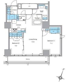 ルフォンプログレ渋谷ヒルトップ 1603 間取り図