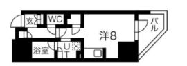 シーズンフラッツ上野御徒町 401 間取り図