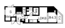 シーズンフラッツ上野御徒町 604 間取り図