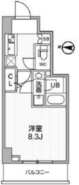 ALTERNA亀戸Ⅱ (オルタナ亀戸Ⅱ) 402 間取り図