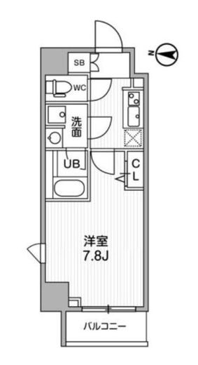 ALTERNA亀戸Ⅱ (オルタナ亀戸Ⅱ) 401 間取り図