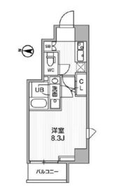 ALTERNA亀戸Ⅱ (オルタナ亀戸Ⅱ) 601 間取り図