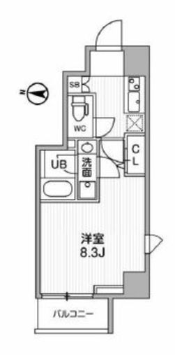 ALTERNA亀戸Ⅱ (オルタナ亀戸Ⅱ) 701 間取り図