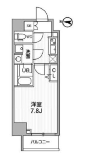 ALTERNA亀戸Ⅱ (オルタナ亀戸Ⅱ) 206 間取り図