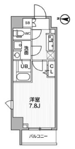 ALTERNA亀戸Ⅱ (オルタナ亀戸Ⅱ) 404 間取り図